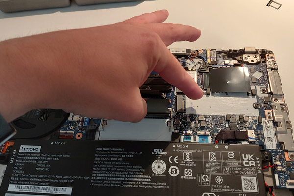 Changement de carte mère de PC portable